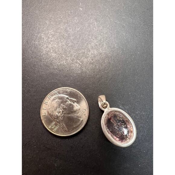 NEW Lepidocrocite super 7 sterling silver oval pendant 4.13 grams - Picture 5 of 10